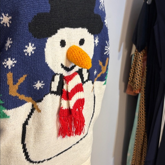 3D Snowman Sweater NWOT Size Large. - Picture 2 of 7